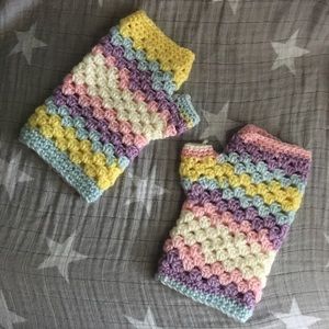 Colorful Pastel Handmade Handwarmers